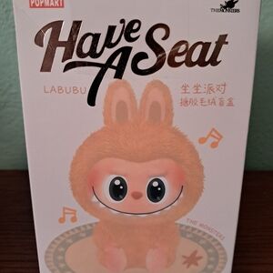 Pop Mart Labubu 'Have A Seat' Plush Toy - Brown